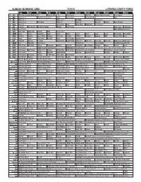 Sunday Morning Grid 7/19/15 Latimes.Com/Tv Times