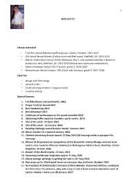 1 Shifa Asif CV Schools Attended • Tech Pre-School