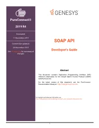 SOAP API Developer's Guide