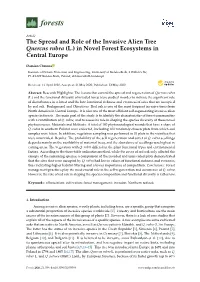 The Spread and Role of the Invasive Alien Tree Quercus Rubra (L.) in Novel Forest Ecosystems in Central Europe