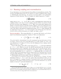1.3 Running Coupling and Renormalization 27
