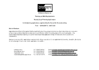 Applications Identified As