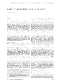 Management of Chronic Problems