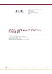 Spatial Dimension of Religious Experience