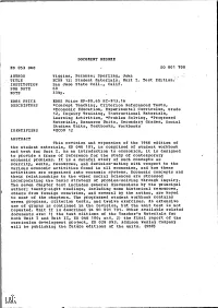 Sperling, John TITLE ECON 12: Student Materials. Unit I. Test