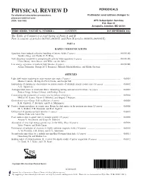 Table of Contents (Print)