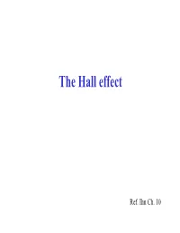 The Hall Effect