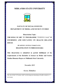 Faculty of Social Sciences Department of Media and Society Studies