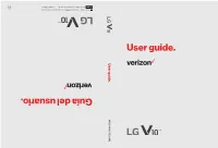 LG V10 User Guide