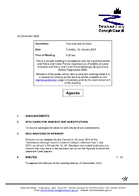 (Public Pack)Agenda Document for Overview and Scrutiny, 12/01/2021 16:30
