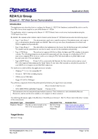 RZ/A1LU Group Stream It! Web Server Demonstration