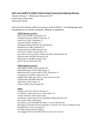 2017 Joint ASMFC & GSMFC Artificial Reef Committees Meeting Minutes