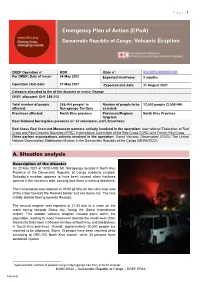 Emergency Plan of Action (Epoa)