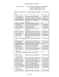 Part No. Name of the BLO Complete Address of the BLO Contact No. 1 2