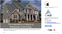 The Importance of Space in Rainscreen Technology START