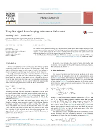 X-Ray Line Signal from Decaying Axino Warm Dark Matter
