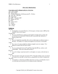 Basics of the Two Man Umpiring System