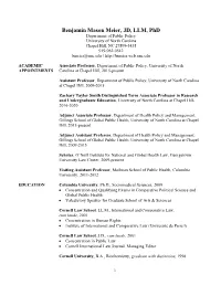 Benjamin Mason Meier, JD, LLM