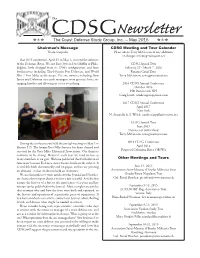 CDSG Newsletter