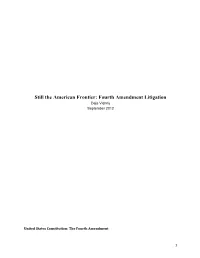 Fourth Amendment Litigation