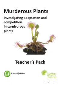 Investigating Adaptation and Competition in Carnivorous Plants