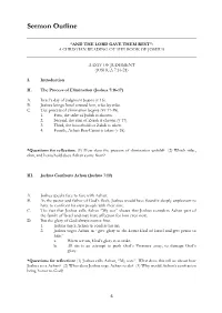 Sermon Outline (PDF)