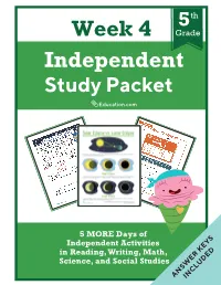 Week 4 Independent Study Packet