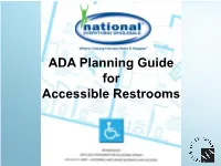 ADA Planning Guide for Accessible Restrooms