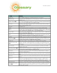 GLOSSARY Glossary