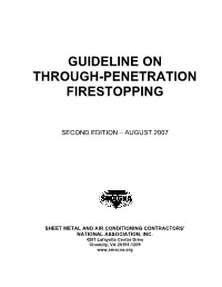Guideline on Through Penetration Firestopping