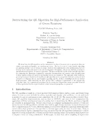 Restructuring the QR Algorithm for High-Performance Application of Givens Rotations