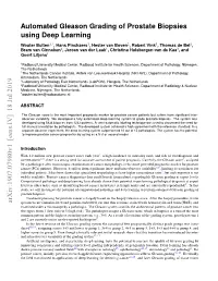 Automated Gleason Grading of Prostate Biopsies Using Deep Learning