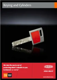Keying and Cylinders