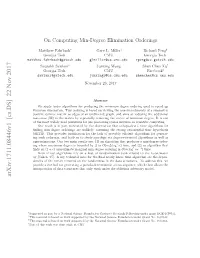 On Computing Min-Degree Elimination Orderings