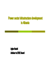 Power Sector Infrastructure Development in Albania