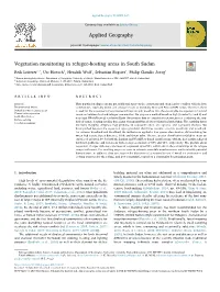 Vegetation Monitoring in Refugee-Hosting Areas in South Sudan