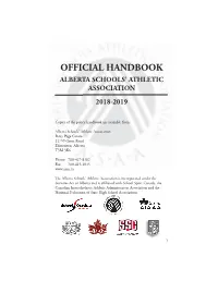 ASAA 2018-2019 Policy Handbook