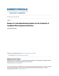 Design of a Lean Manufacturing System for the Production of Compliant Wind at Sparton Electronics