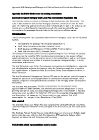 Development Management Policies Document Consultation Statement