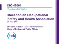 IOSH Powerpoint Presentation Standard