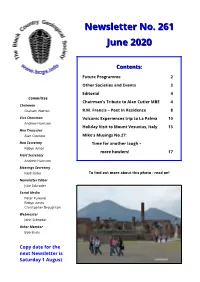 Newsletter No. 261 June 2020