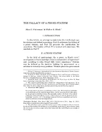 The Fallacy of a Priori Statism