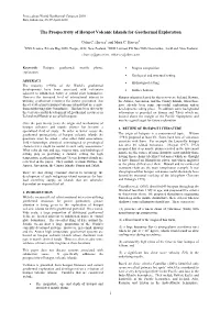 The Prospectivity of Hot Spot Volcanic Islands for Geothermal Exploration