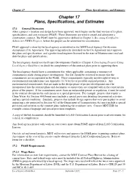 Chapter 17 Plans Specifications, and Estimates