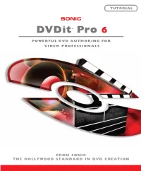 Dvdit Pro Tutorial