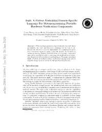 Fault: a Python Embedded Domain-Specific Language For