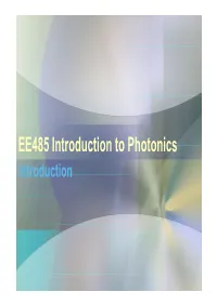 Light As Electromagnetic Waves