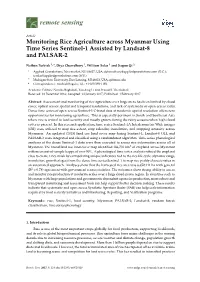 Monitoring Rice Agriculture Across Myanmar Using Time Series Sentinel-1 Assisted by Landsat-8 and PALSAR-2