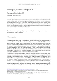 Rohingyas, a Non-Existing Nation