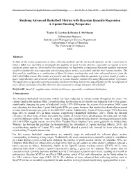 Studying Advanced Basketball Metrics with Bayesian Quantile Regression a 3-Point Shooting Perspective